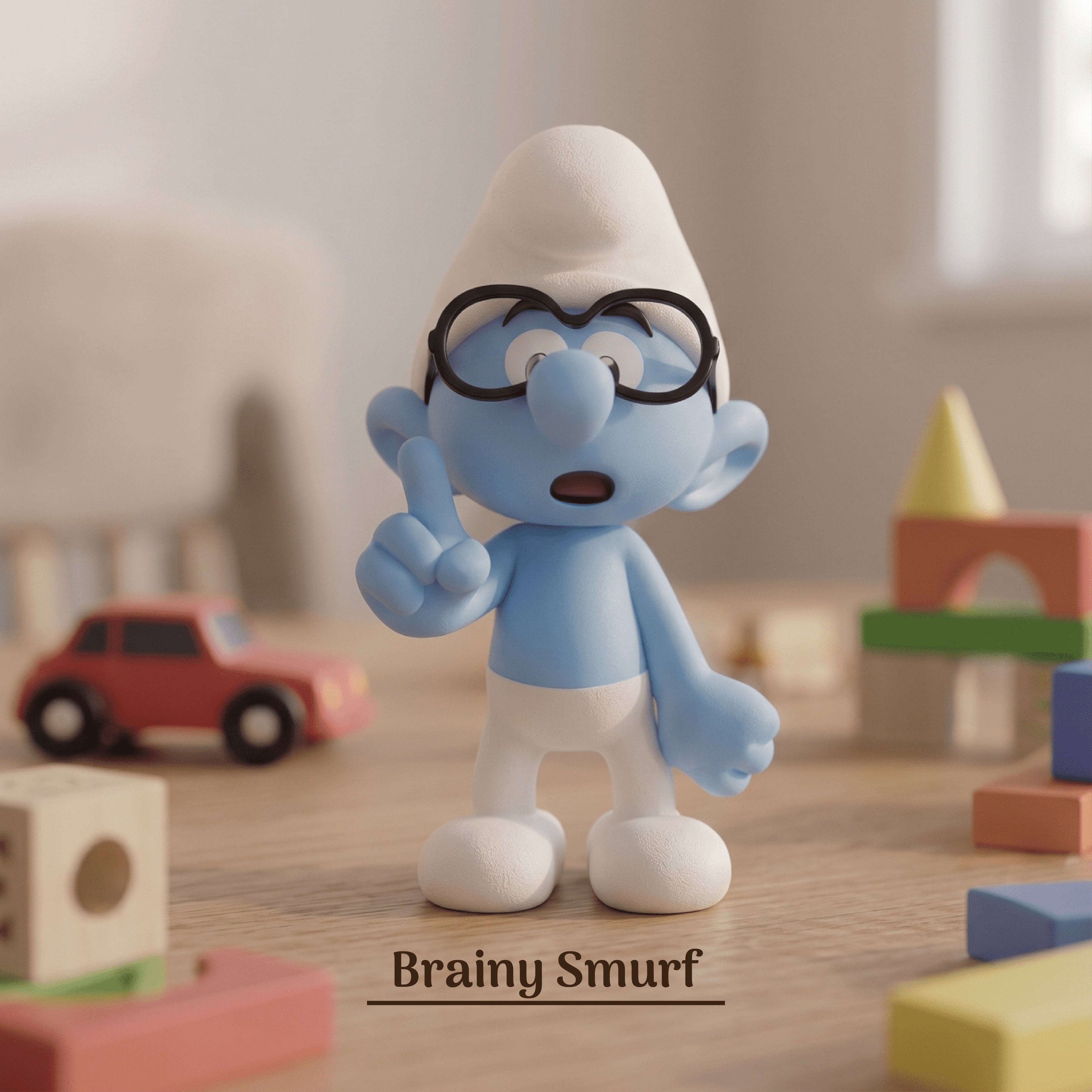 Brainy Smurf Unisculp