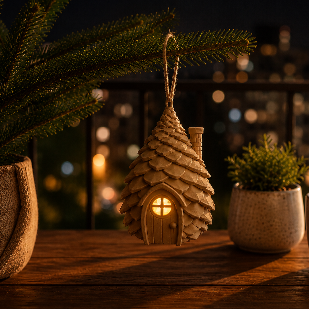 Pinecone Cottage tealight