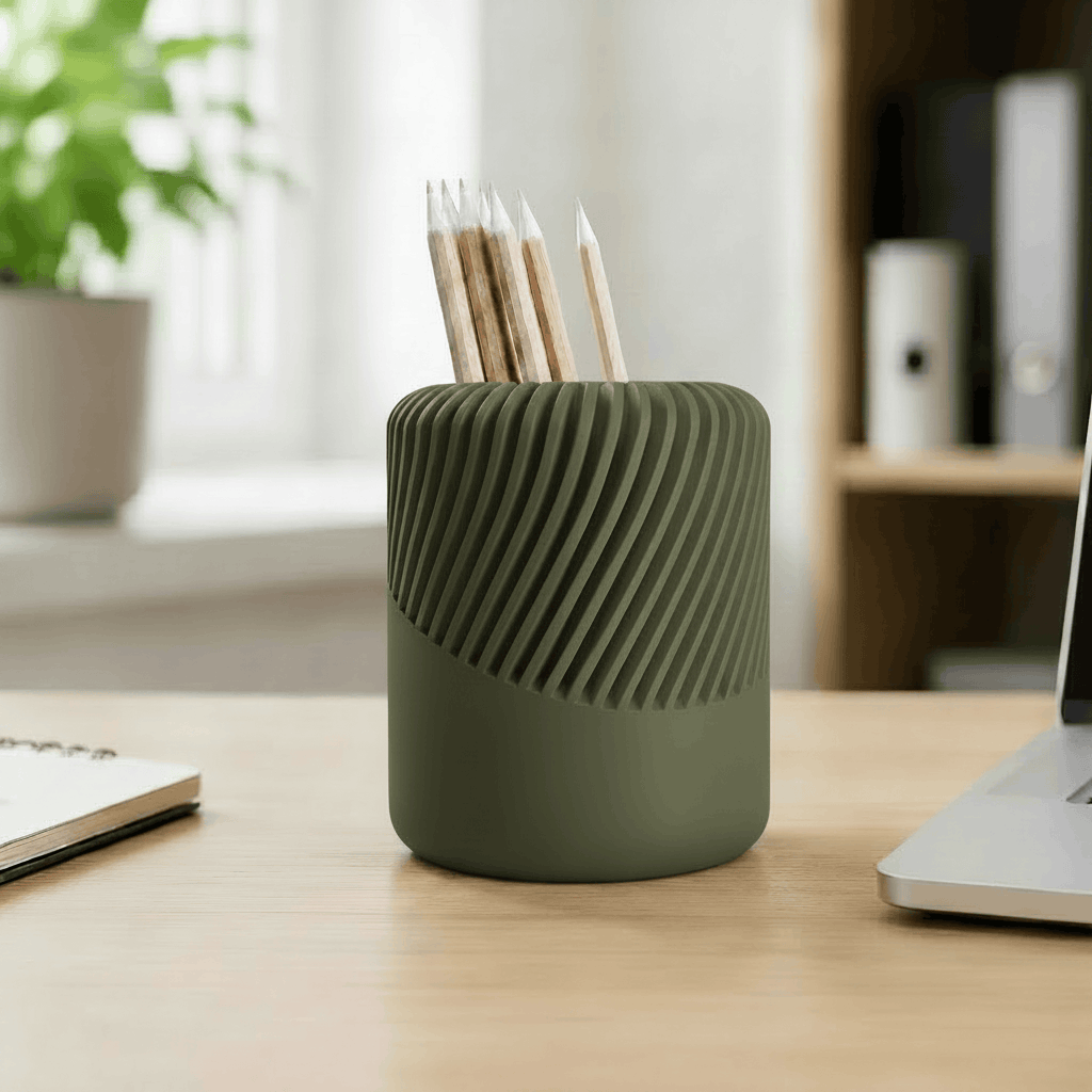 Spiral Edge Pen Holder