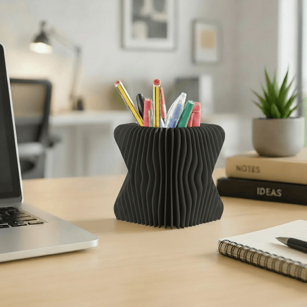 Spiral Wave Pen Holder