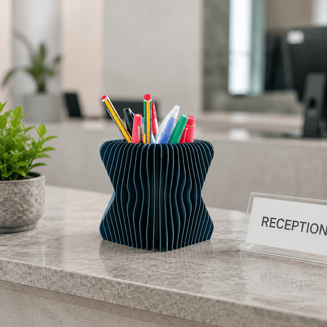 Spiral Wave Pen Holder