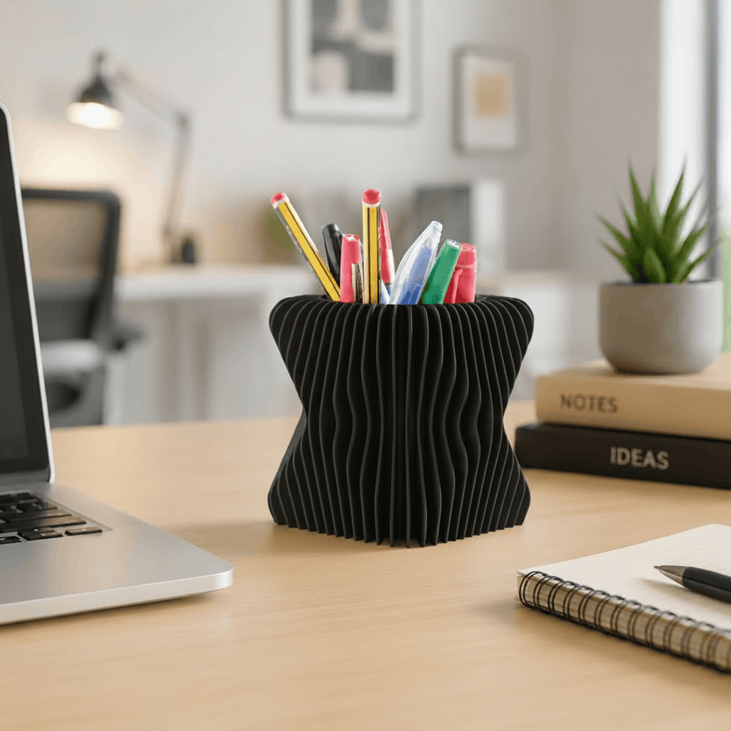 Spiral Wave Pen Holder