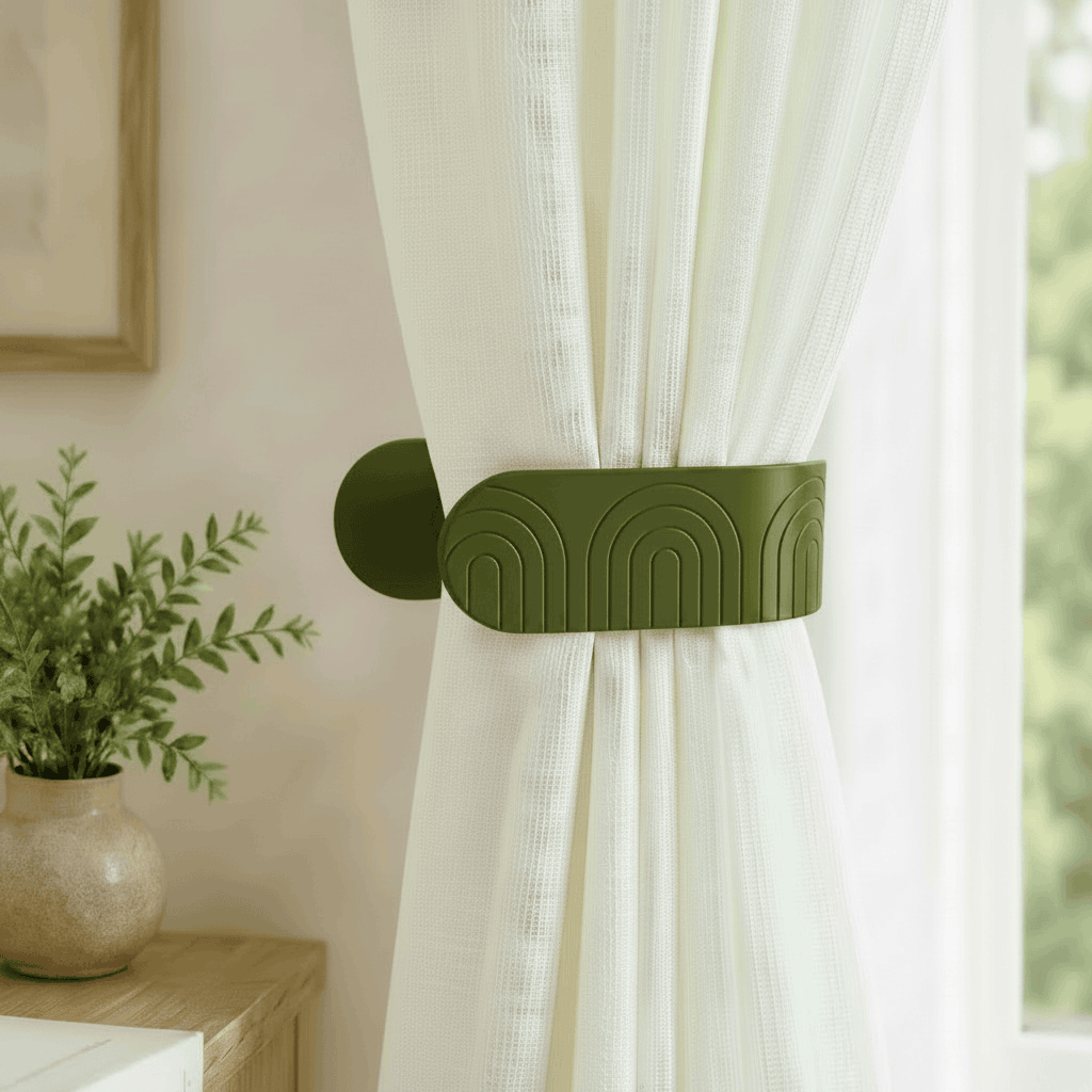 Modern Curtain Tiebacks 2 Unisculp