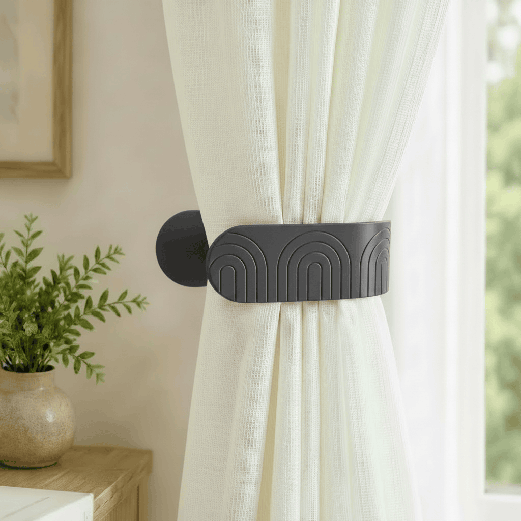 Modern Curtain Tiebacks 2 Unisculp