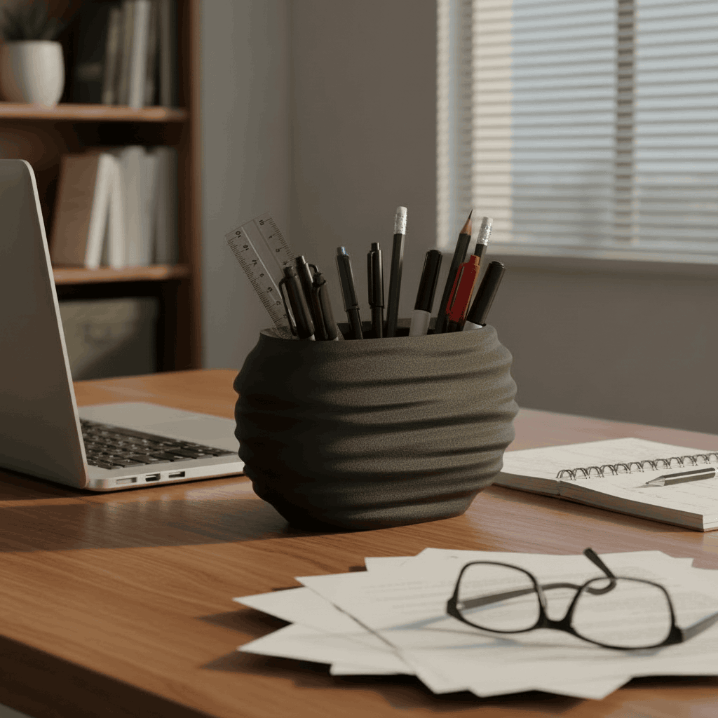 WaveNest Pen Holder