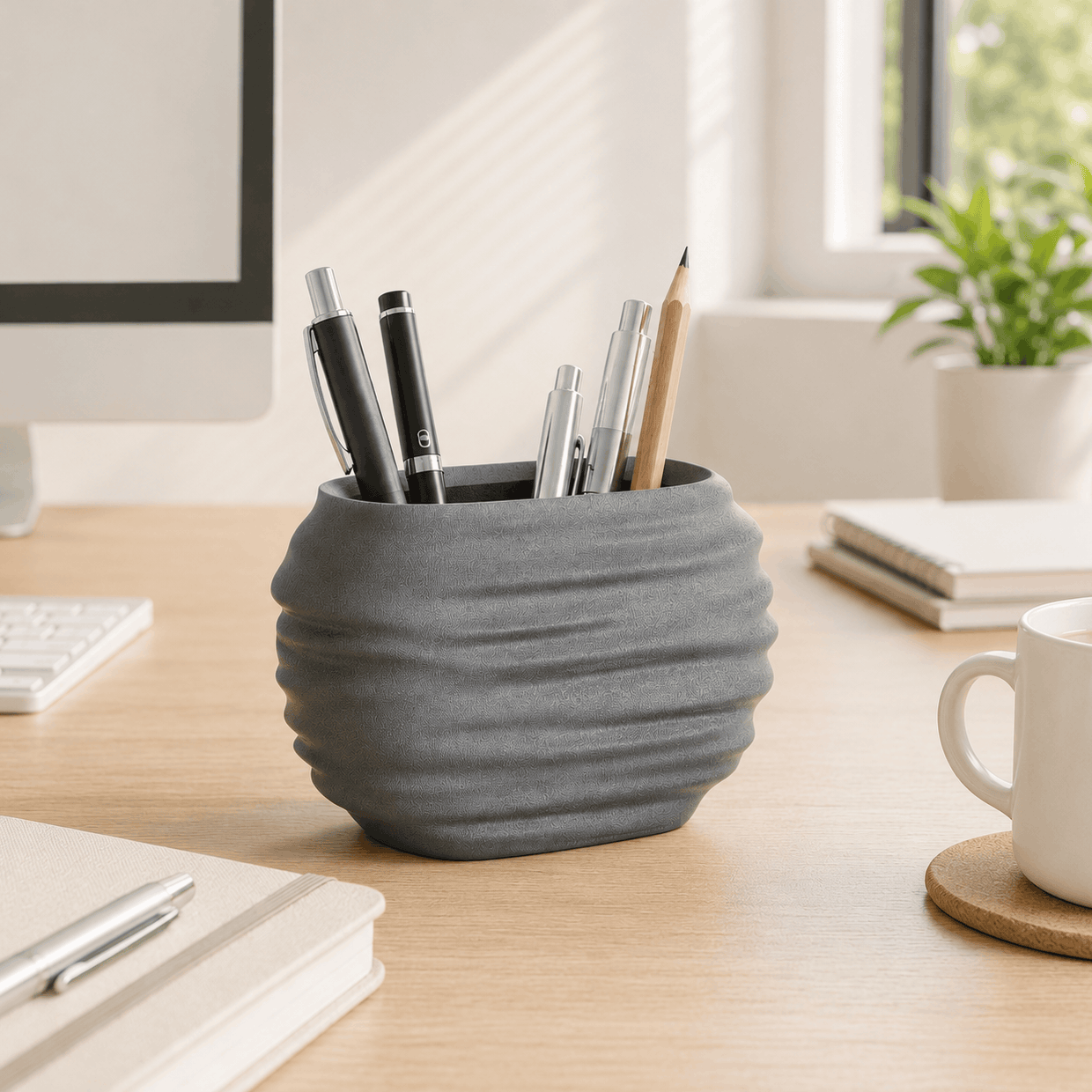 WaveNest Pen Holder