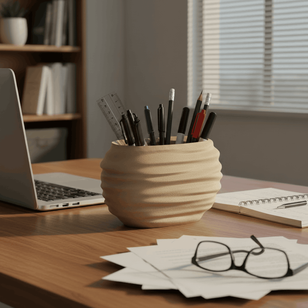 WaveNest Pen Holder