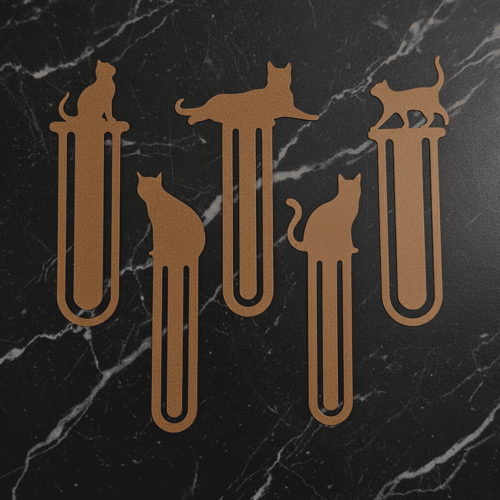 Cat Bookmark – Pack of 5 - Unisculp