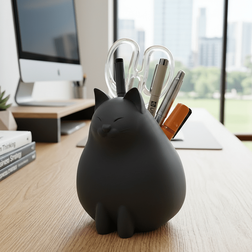 Cat Pen Holder - Unisculp