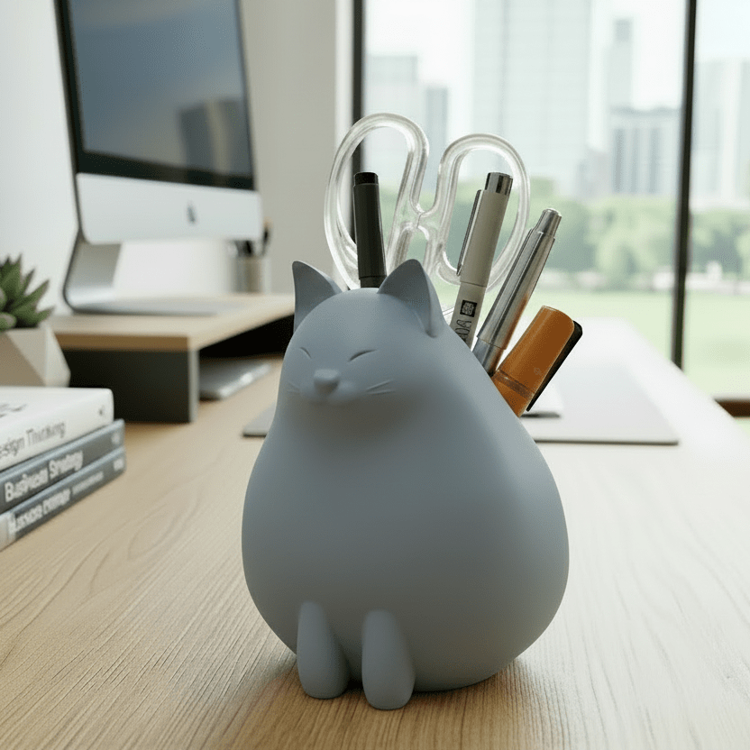 Cat Pen Holder - Unisculp