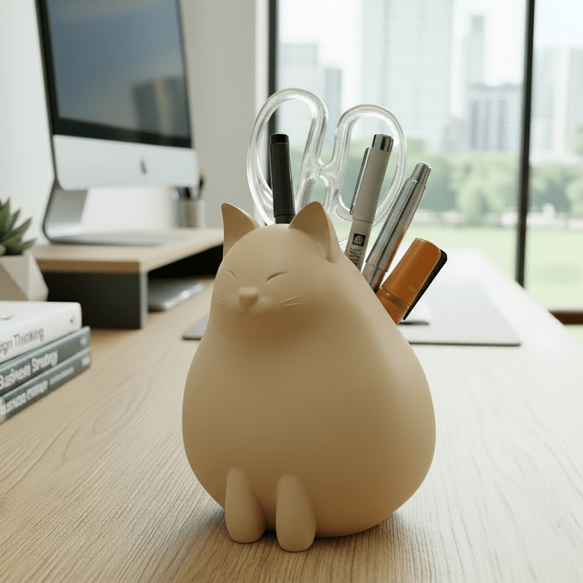 Cat Pen Holder - Unisculp