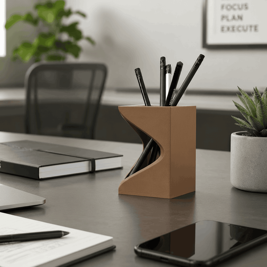 Curvecut Pen Holder