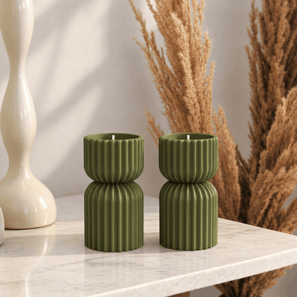 Fluted Grace Diyas – Pack of 3 - Unisculp