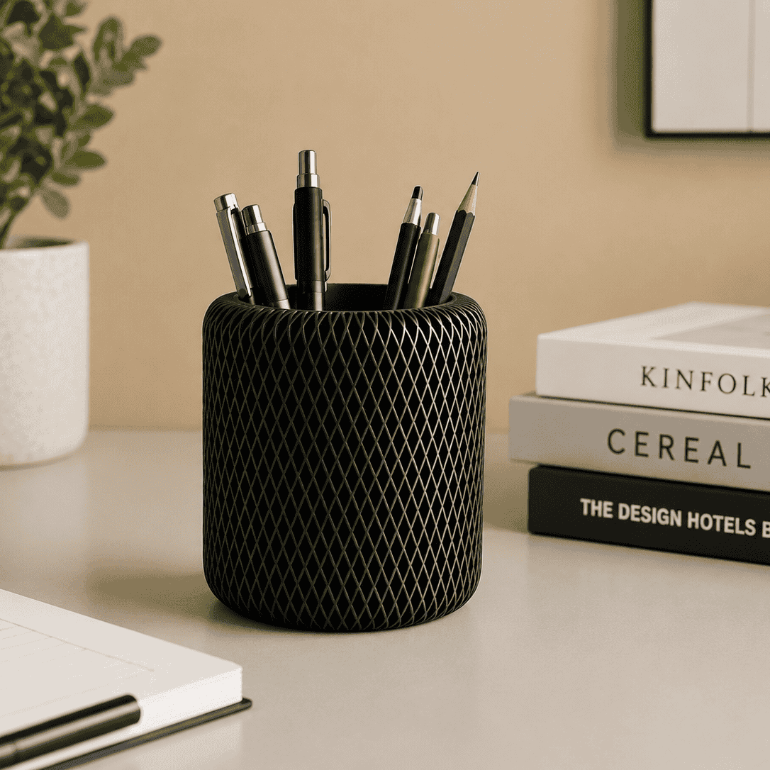 Modern Pen Holder - Unisculp