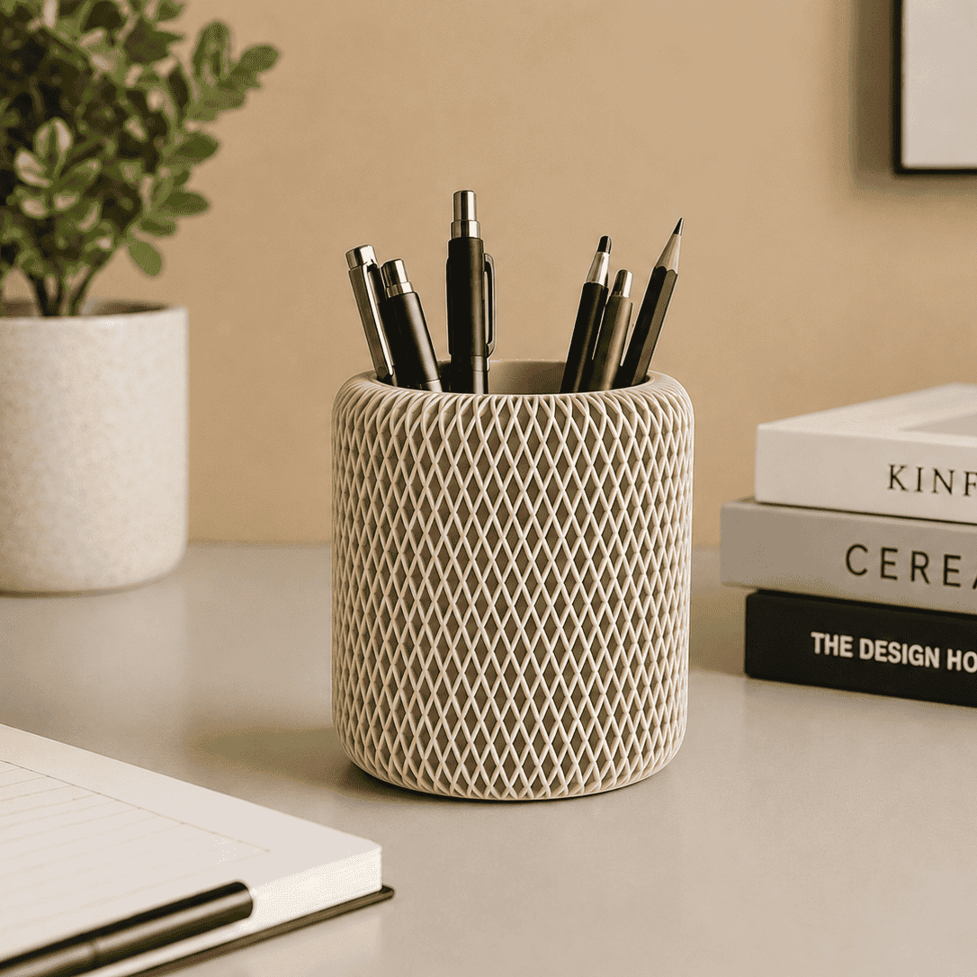 Modern Pen Holder - Unisculp