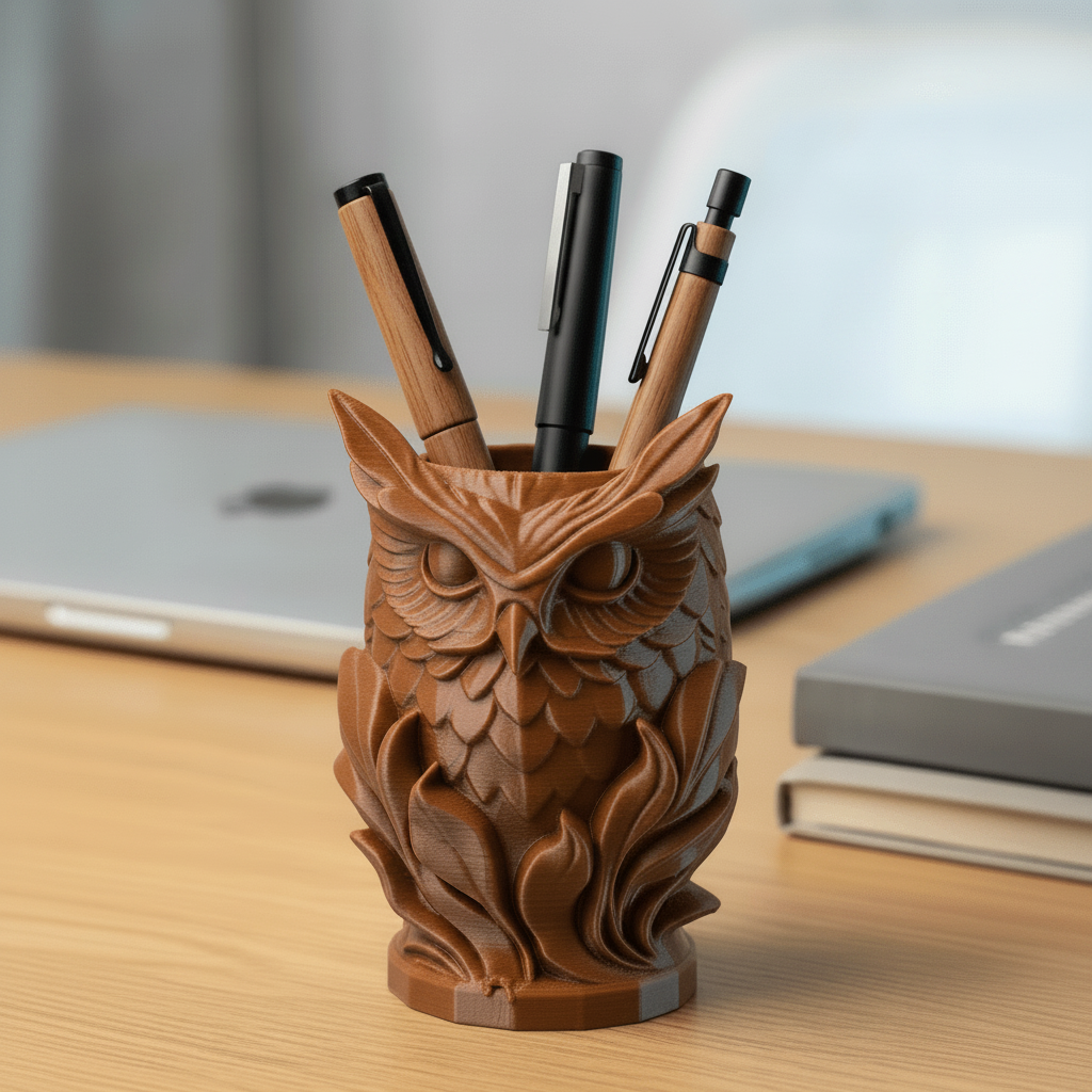 Owl Pen Holder - Unisculp