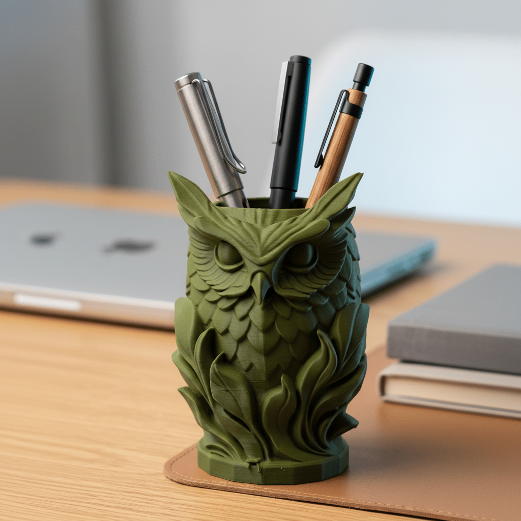 Owl Pen Holder - Unisculp