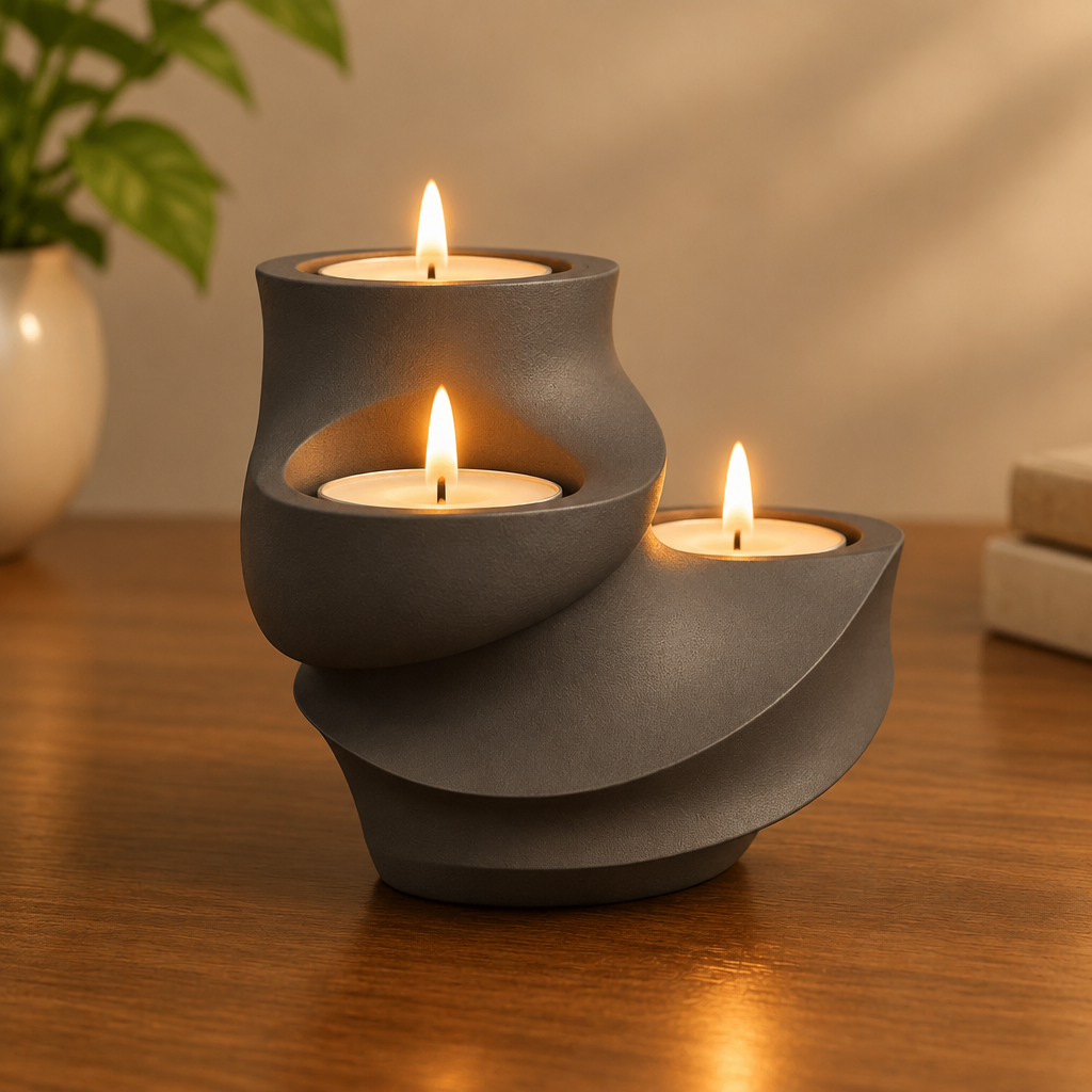Spiral Diya - Unisculp