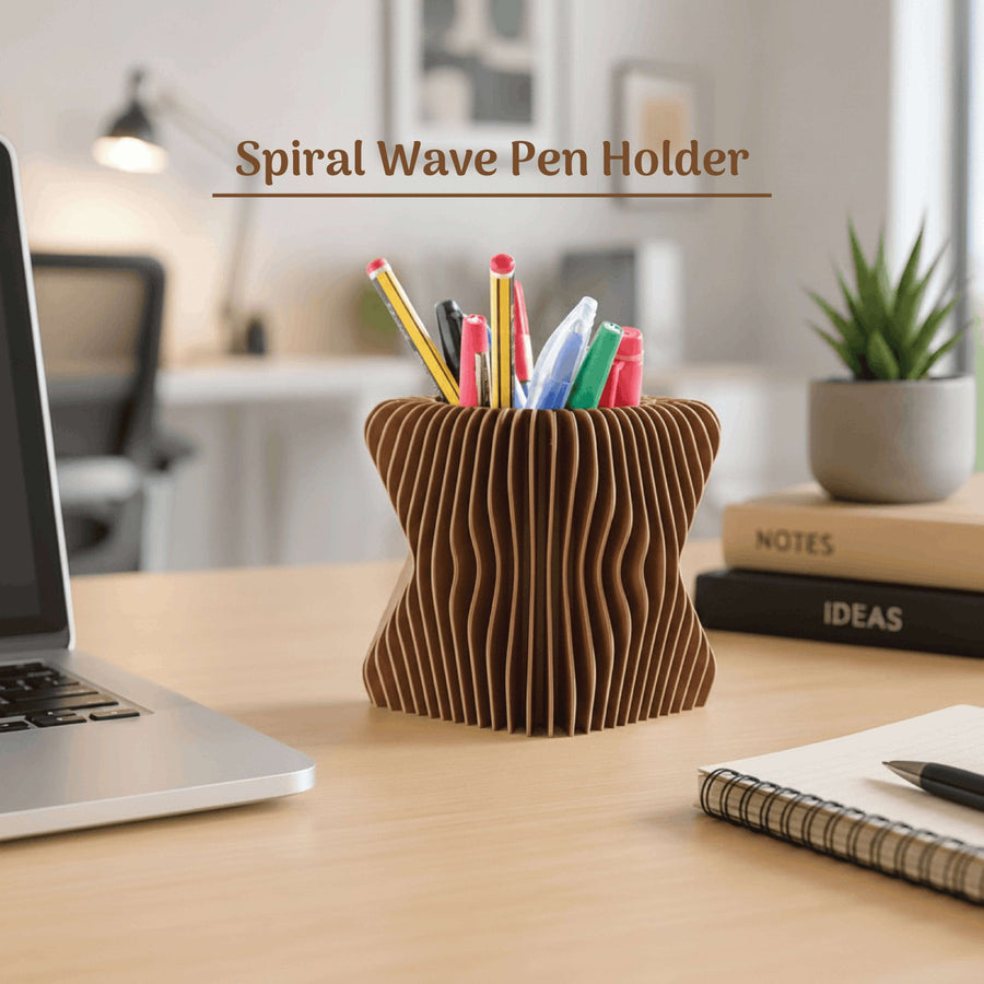 Spiral Wave Pen Holder