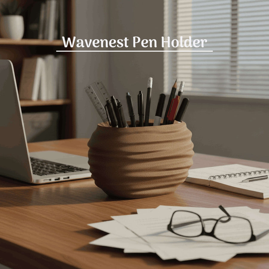 WaveNest Pen Holder